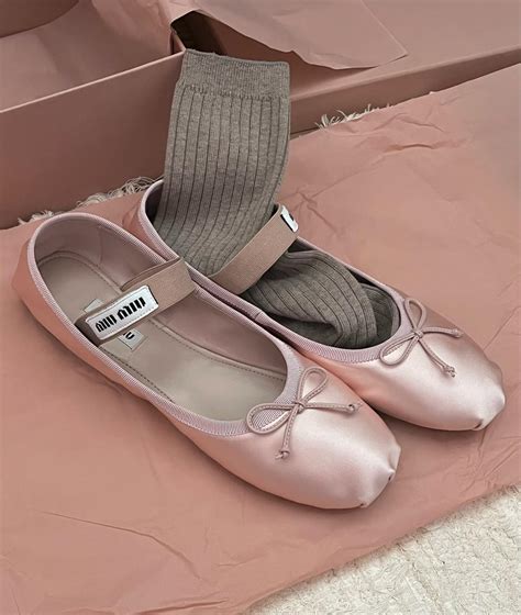 miu miu herls|Miu Miu ballet flats.